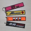 Embroidered keychains, embroidered keychains, customized Logo keychains, pendants, twill fabric keychains Specification image